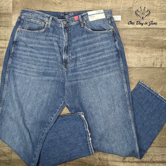 Arizona Jean Co. Juniors Highest Rise 90's Straight Jeans Size 21 - Picture 1 of 6